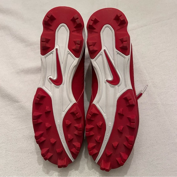 Nike Baseball Cleats Vapor Keystone Men's Size 12 Brand New Red & White - Picture 2 of 8